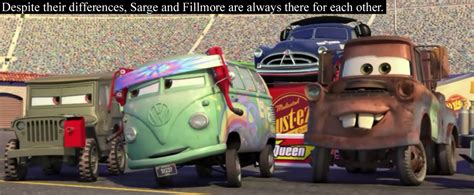 world  cars headcanons  confessions   differences sarge  fillmore