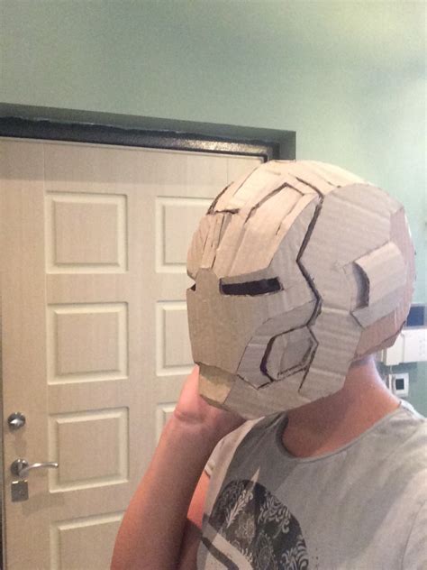 cardboard iron man helmet  armor iron man helmet shop