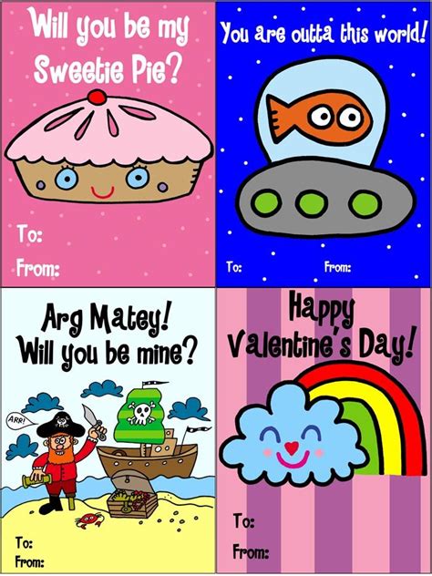 printable valentines  kids great  school