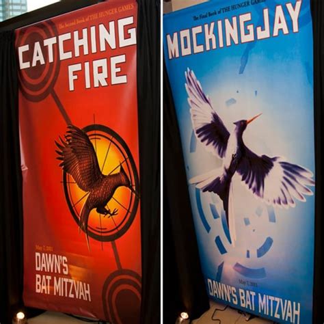 oversize book posters hunger games wedding ideas