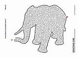 Mazes Animal Maze Activity Elephant sketch template