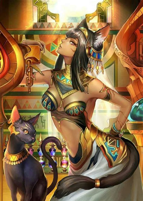 bast egyptian anubis anime egyptian egyptian girl egyptian goddess