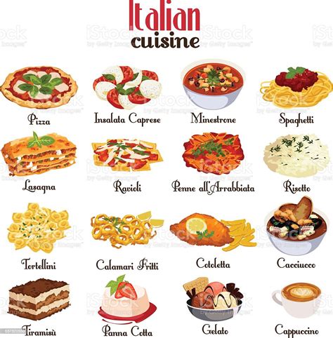 Italian Cuisine Icons Stock Illustration Download Image Now Istock