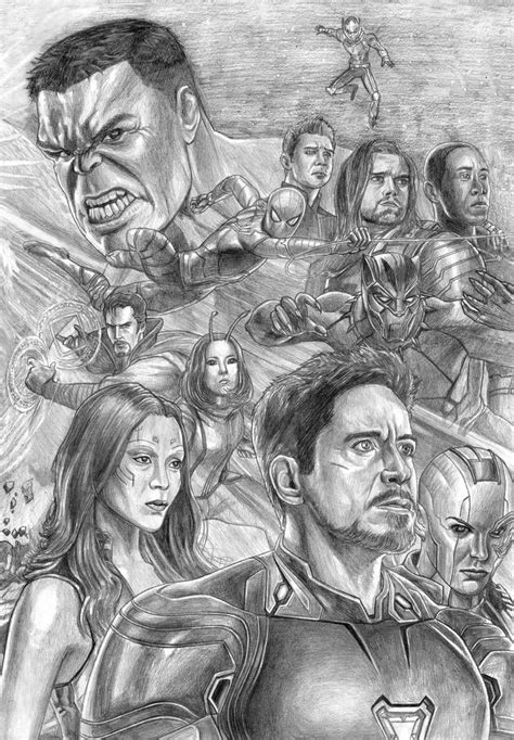 avengers infinity war characters coloring pages png  file