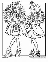 Ever After High Apple Coloring Pages Locks Blondie Cute Drawing sketch template
