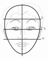 Face Draw Proportions Drawing Proportion sketch template