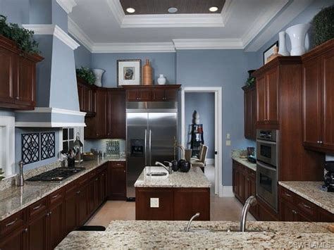 beautify  home    kitchen wall colors  dark cabinets