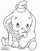 Dumbo Coloring Pages Disney Baby Disneyclips Adorable Cute Elephant Drawing Printable Print Babyelephant Book Visit Books ディズニー Animal Birijus Looking sketch template