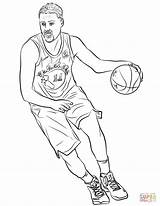 Klay Raptors Curry Shaquille Oneal Supercoloring 76ers Ausmalen sketch template