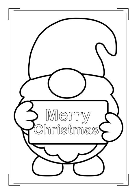 christmas gnome coloring book  stinking cute