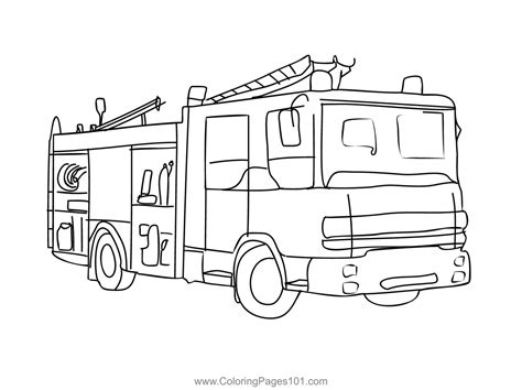 fire rescue vehicles coloring page  kids  fire trucks