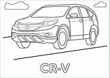Honda Coloring Pages Cr Colouring Color Printable Sheets Kids sketch template