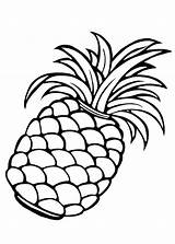 Pineapple Abacaxi Clipartmag Preto Imprimirdesenhos sketch template