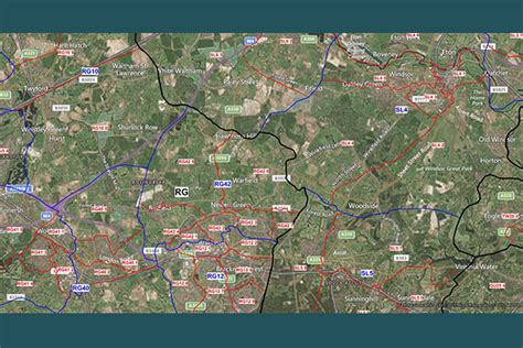 postmap uk postcode map data  postcode sectors districts areas