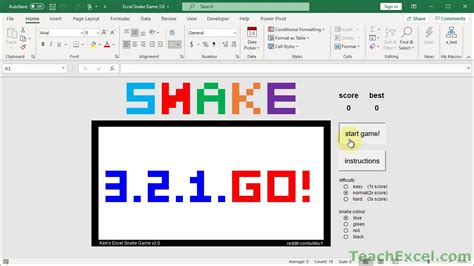 play  snake game  excel   fun youtube