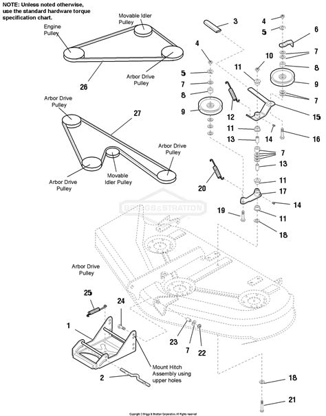 simplicity   mower deck parts diagram    mower
