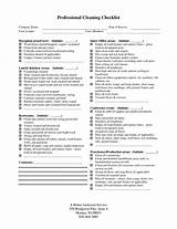 Office Cleaning Checklist Templates Images
