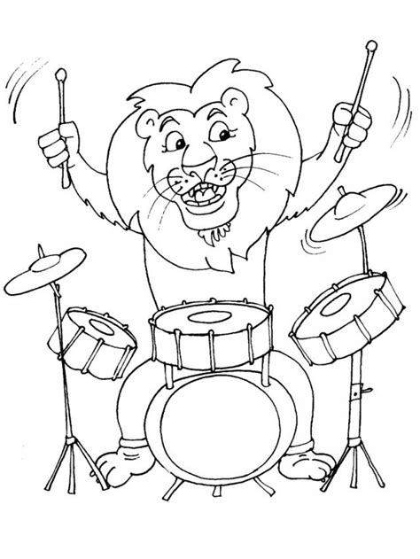 coloring page musician  jobs printable coloring pages