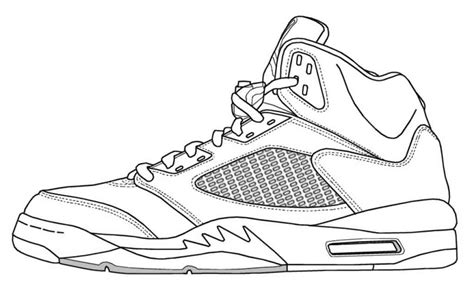 jordan sneakers coloring pages coloring home