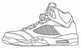 Template Jordans Ausmalbilder Dibujo 5th Schoenen Kicks Tekenen Malvorlagen Calzado Blank 1014 Zapatillas Kleurplaten Niketalk sketch template