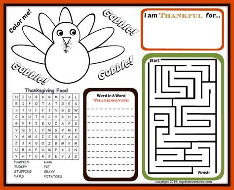 thanksgiving worksheets  kids worksheets  kindergarten