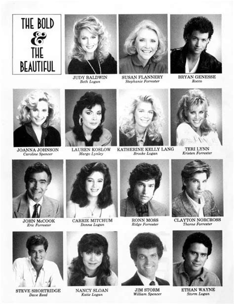 The Bold And The Beautiful Original Cast Of March 23 1987