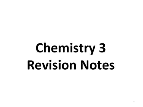gcse chemistry  revision notes   gcse chemistry