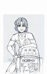 Wars Star Ezra Rebels Bridger Drawings Tumblr sketch template