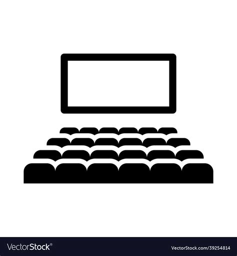 cinema auditorium icon royalty  vector image