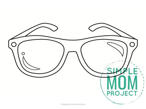 printable sunglasses template printable templates