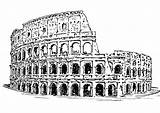 Rome Drawing Colosseum Choose Board Colloseum sketch template