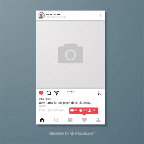 Download Instagram Post Template With Notifications For