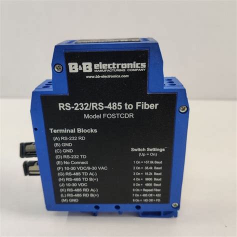 bb fostcdr industrial serial  multimode fiber optic converter serial port extender fostcdr