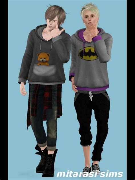 Hoodie For Males By Mitarasi Sims 3 Downloads Cc
