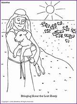 Sheep Lost Coloring Pages Bible Sheets Jesus Kids School Sunday Biblewise Preschool Activity Color Parable Parables Korner Children Craft Story sketch template
