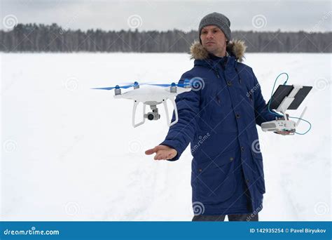 drone videographer  remote control  hands stock photo image  camera photographer