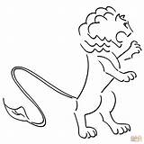 Lion Coloring Pages Angry Lions Printable Little Popular sketch template