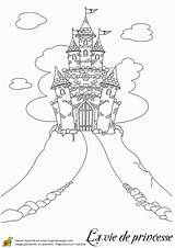 Chateau Licorne Princesse sketch template
