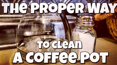 proper   clean  coffee pot youtube