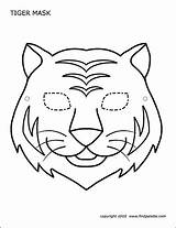 Masque Tigre Tigermask Firstpalette sketch template