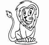 Lion Coloring Coloringcrew sketch template