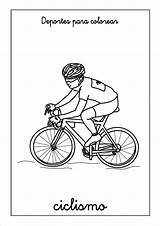 Ciclismo Deportes Arbustos Colorearimagenes Recuerda sketch template