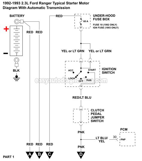 ford  starter solenoid wiring diagram collection wiring collection