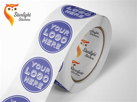 custom stickers matte circle stickers   roll  labels
