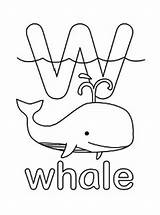 Coloring Whale Letter Pages Color Printable Getdrawings Getcolorings Popular sketch template
