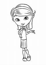 Peabody Sherman Penny Mr Coloring Pages Coloriage Para Salvo sketch template