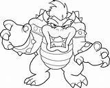 Coloring Mario Dragon Evil Brothers King Color sketch template