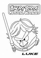 Coloring Luke Skywalker Pages Wars Star Angry Lego Bird Birds Printable Draw Getcolorings Library Getdrawings Popular sketch template