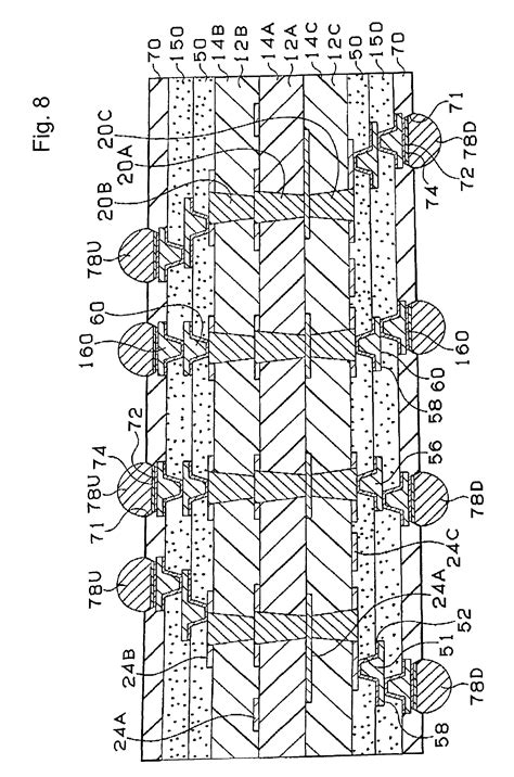 patent  multilayered printed wiring board   multilayered core substrate google
