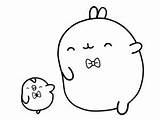 Molang Piu Coloring Piupiu Geeky Personnages Fictifs sketch template